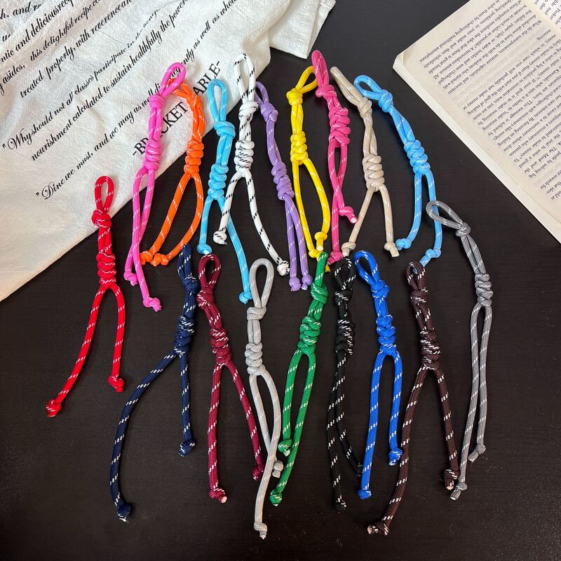 New Stylish Woven Bracelet Miu Style Bag Charm Trendy Phone Lanyard Decorative Pendant Backpack Accessory