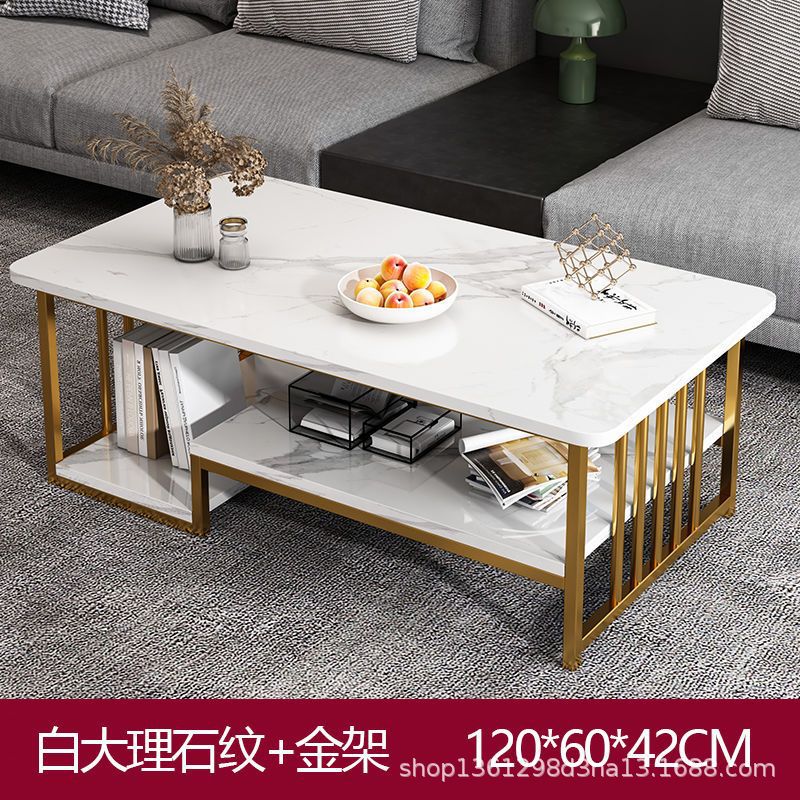 메인 사진 120CM 화이트 텍스처 컬러 + 골드 프레임