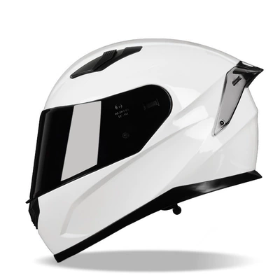 helmet summer UV protection Motosiklet kaskı (dəbilqə) - white-tail-black-m