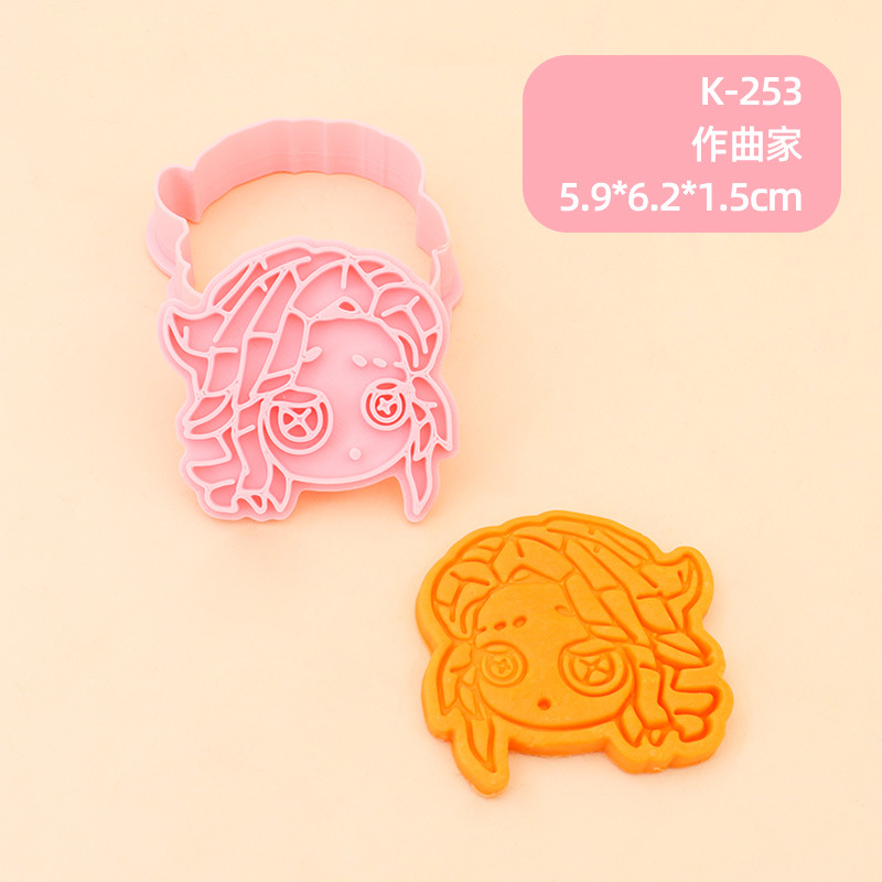 Juego de Moldes para Galletas 3D Personajes de Anime de Plástico para Repostería image 24