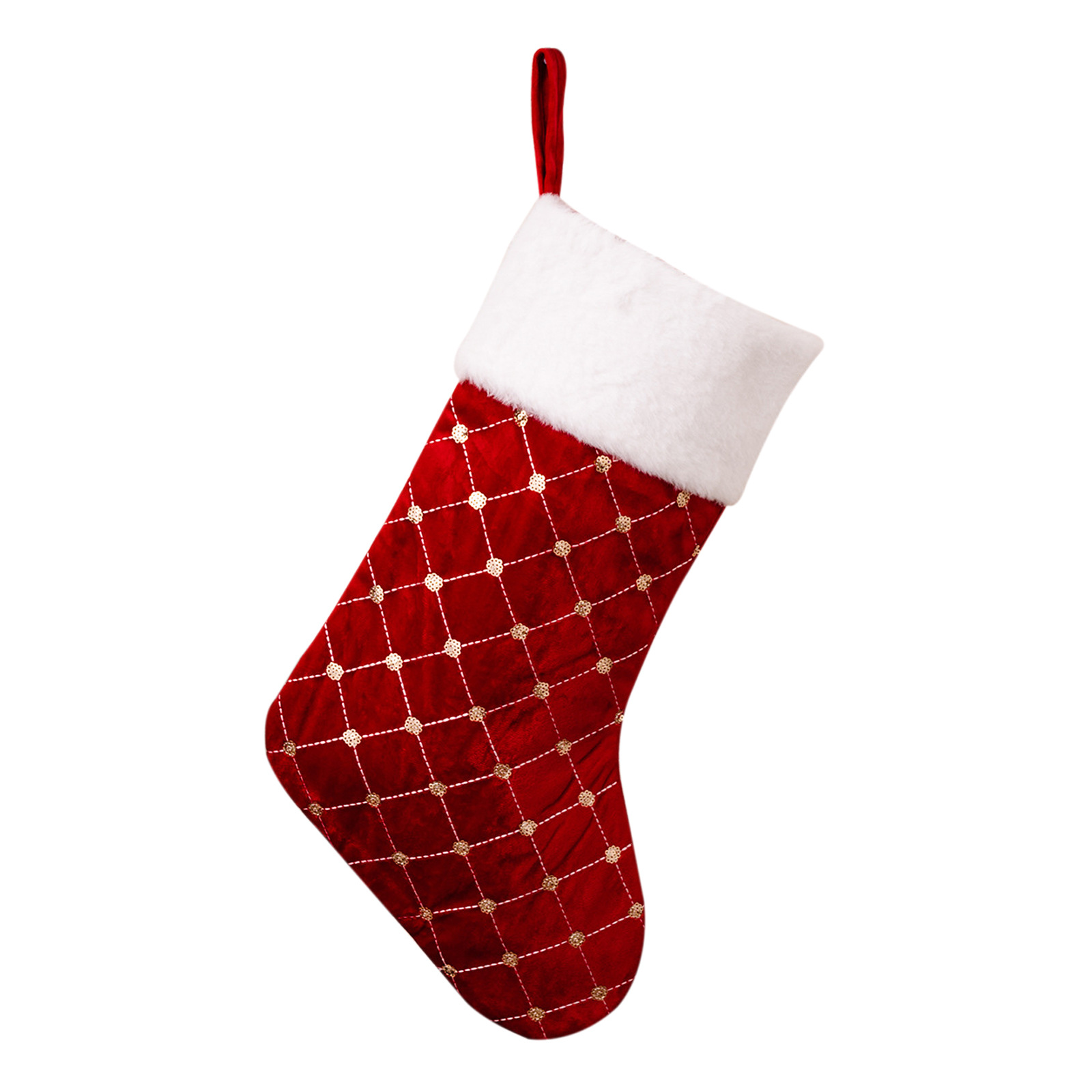 Navidad transfronteriza decoración de malla de medias de Navidad medias rojas bolsas de regalos de árboles colgando medias de regalo