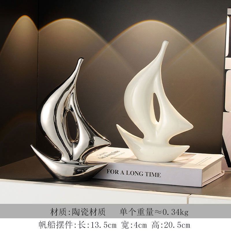 Fengshengshui barco decoración del hogar pasillo decoración salón TV gabinete artesanía inauguración de la casa regalo de alta gama al por mayor
