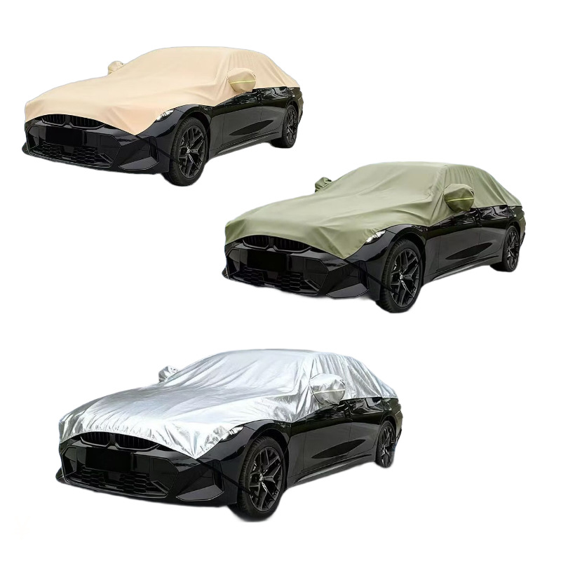 Half Car Cover, Car Half-Body Sun Protection, Rainproof, Heat-Insulating Sunshade Cover, Car Cover, Outer Cover, Small Car Cover, Oxford Cloth, Dustproof