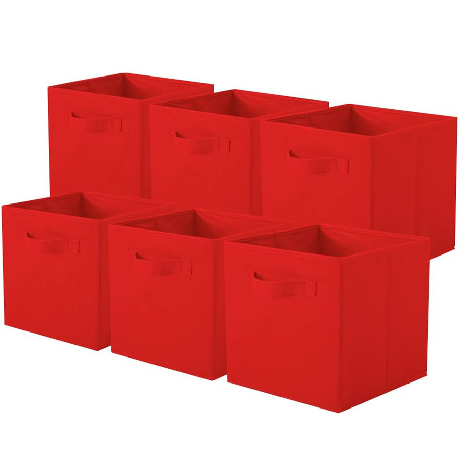 Caja de almacenamiento sin tapa, cajón de sala de estar para el hogar, tela plegable, almacenamiento de artículos diversos, caja de almacenamiento de ropa gruesa de Amazon