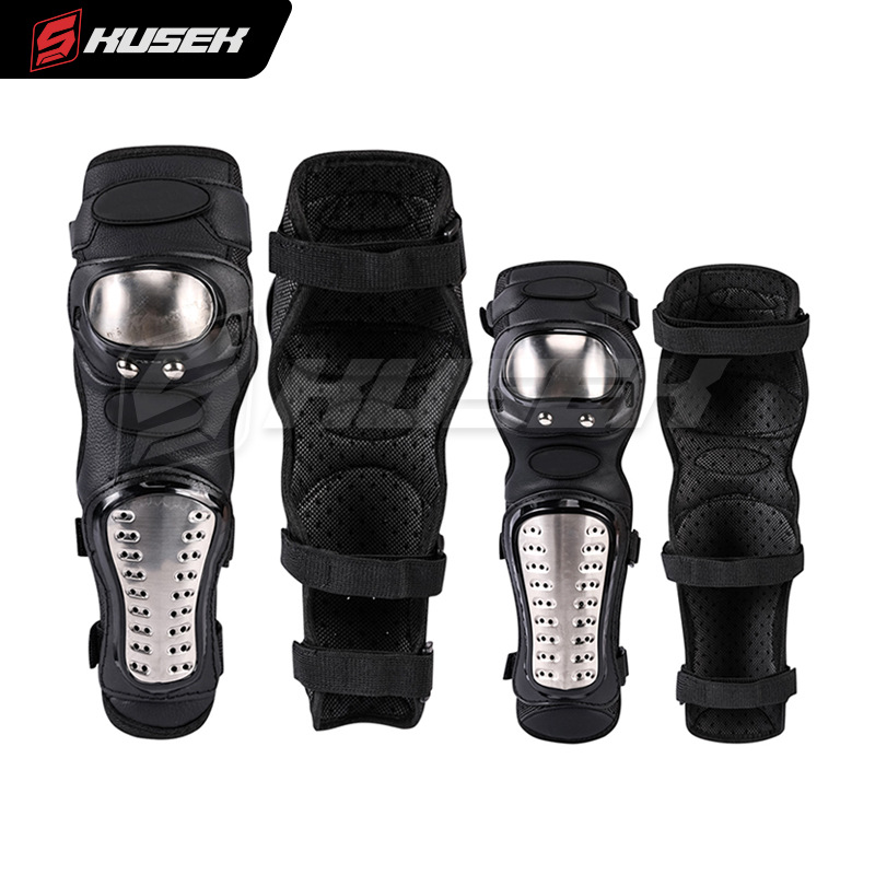 KUSEK motocicleta rodilla protector codo protector anticaída jinete equipo de montaje a prueba de viento calentamiento pierna protector rodilla protector