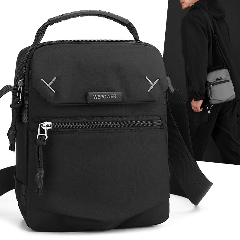 WEPOWER nuevo tipo de bolso de hombro para hombres, bolso de viaje casual para hombres, bolso de viaje ligero a prueba de agua para viajes de negocios