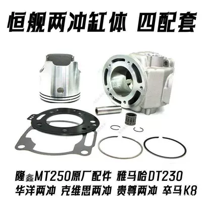 Hengjian two-stroke 2D50 cylinder kit, Kevise two-stroke four-cylinder kit, piston rings, K8, DT230, Xinlong MT25