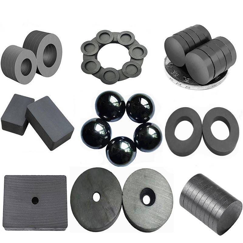 Magnetic ring ferrite large ring black magnet Y30 general magnetic…