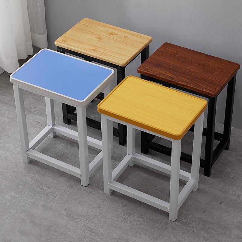 Taburetes de silla gruesa para estudiantes adultos taburetes altos para reuniones de dormitorio capacitación taburetes de comedor taburetes de color simple