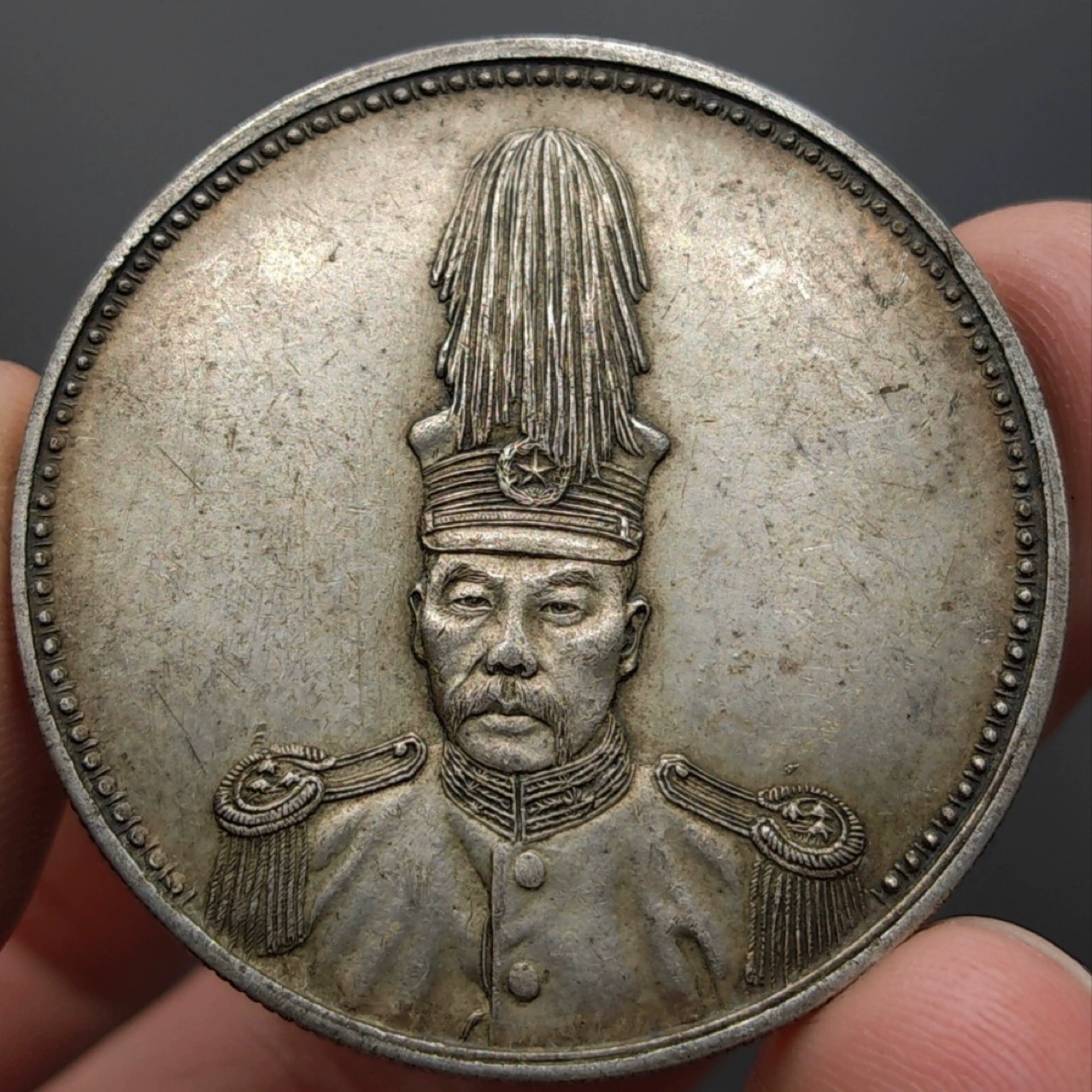 Памятная монета из чистого серебра Чююпу из 16 года Республики Китай, двойной флаг, большая номинальная стоимость, Фуцзянь, высококачественная имитация старой серебряной монеты.