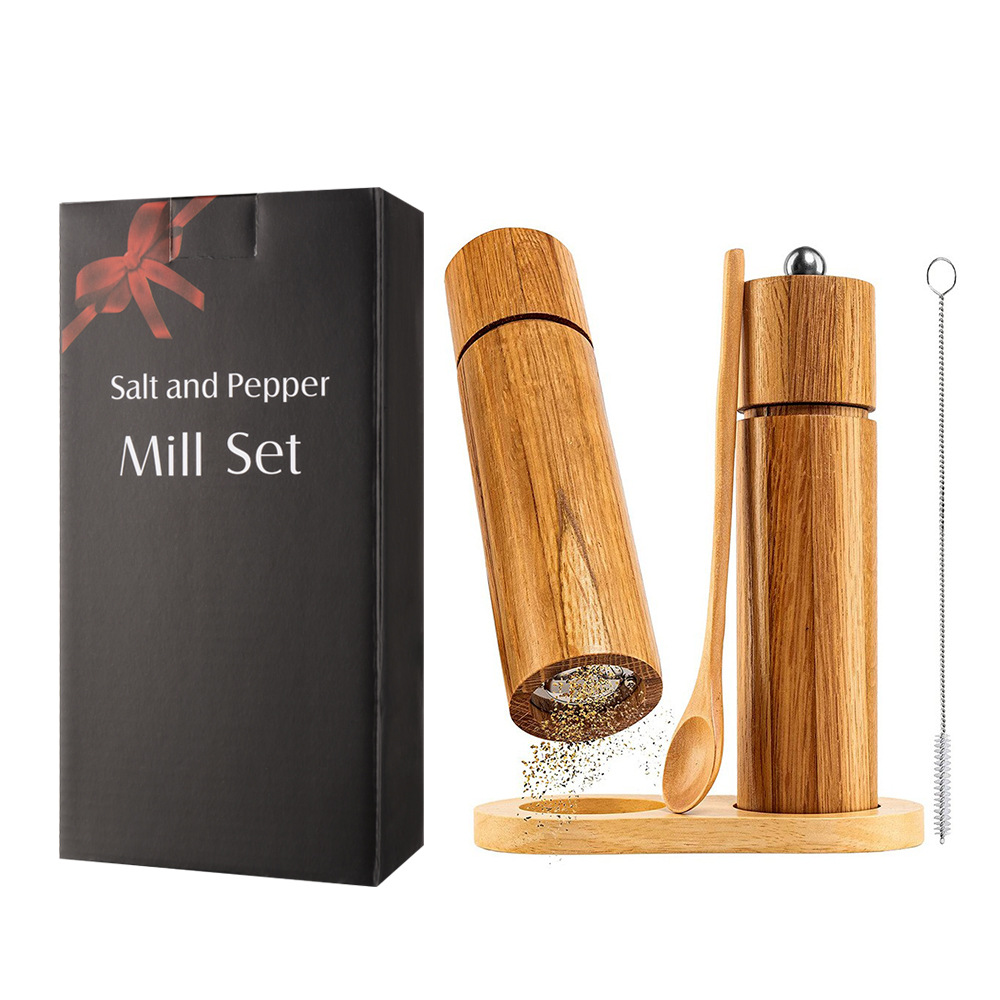 Cilíndrica molino de pimienta espesor ajustable núcleo de cerámica molinillo de pimienta manual de sal de Rosa amoladora herramientas de cocina