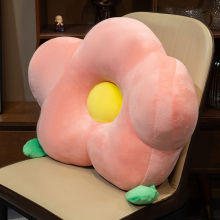 花朵抱枕靠背垫子沙发客厅靠垫办公室护腰垫午睡枕头学生床上靠枕