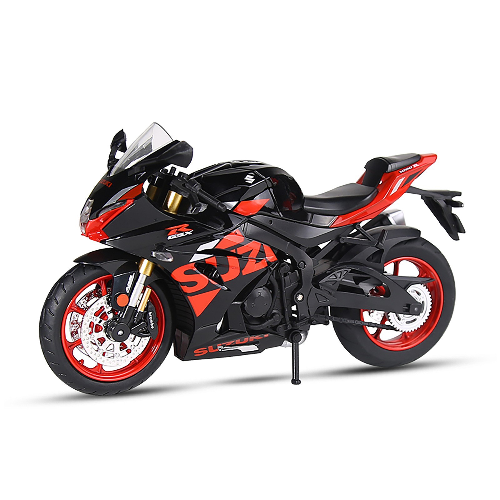 Modelo de motocicleta de aleación 1:12, motocicleta Chuanqi, simulación de amortiguador, dirección, coche de juguete para niños, caja ciega transfronteriza, dropshipping