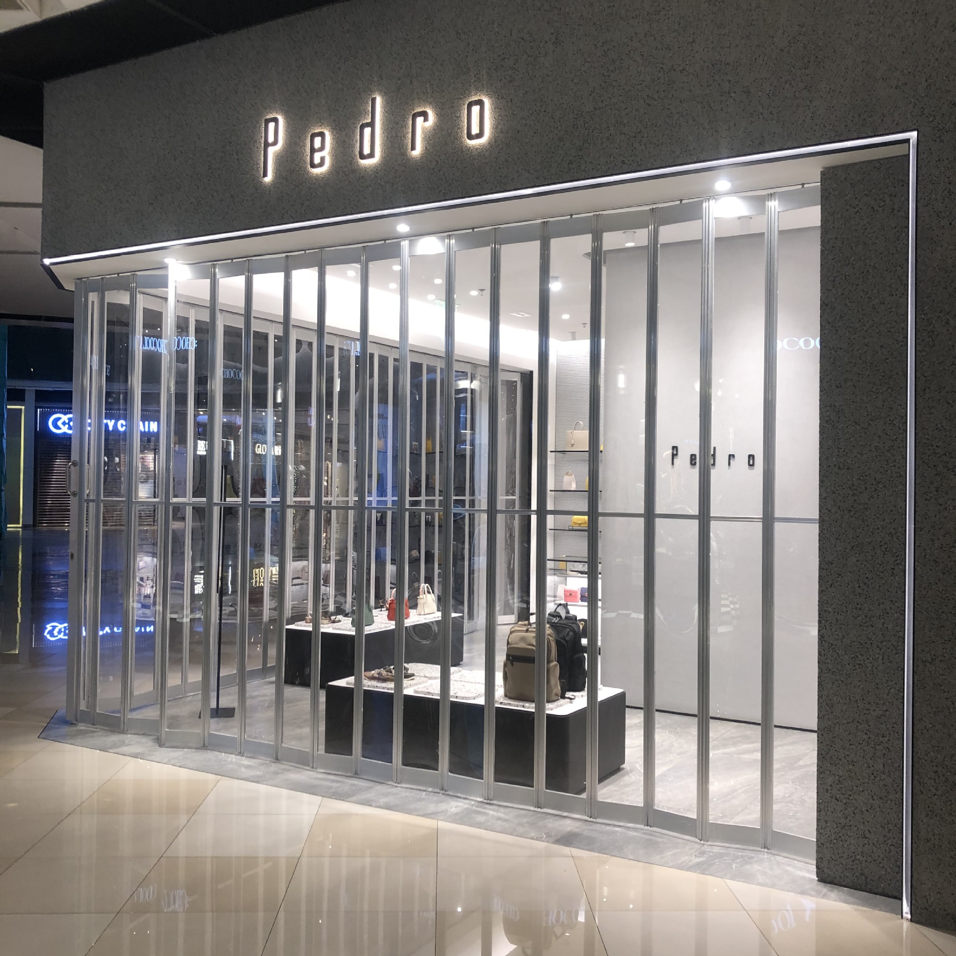 冷气洁净折叠门加工 铝合金透明重叠门 无下轨吊趟门 隔断透视款