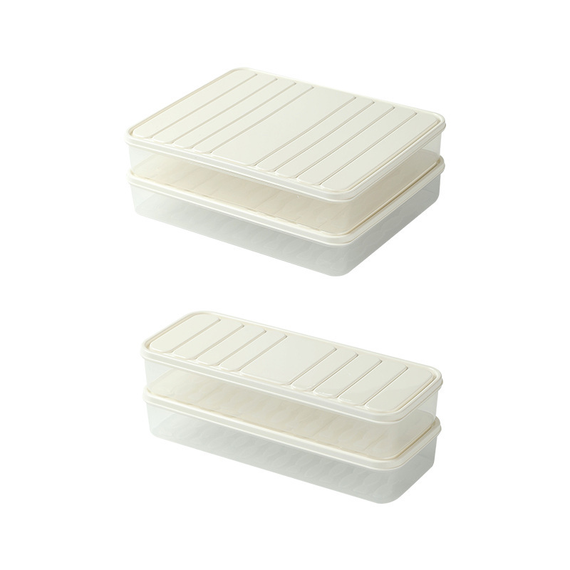 大容量麺収納ボックス キッチン密封麺収納 餃子保存ボックス 冷蔵庫収納ボックス|undefined