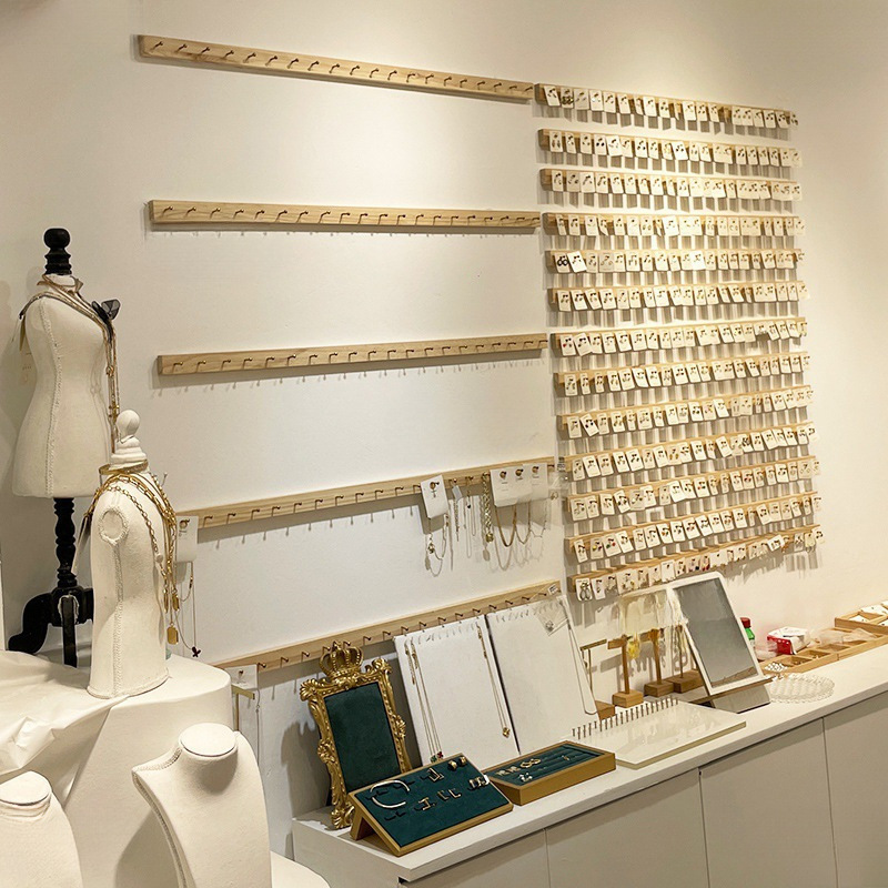 Wall-Mounted Display Rack for Small Accessories, Specifically for Clothing Stores, Suitable for Children's Clothing, Underwear, Earrings, Ear Studs, and Socks