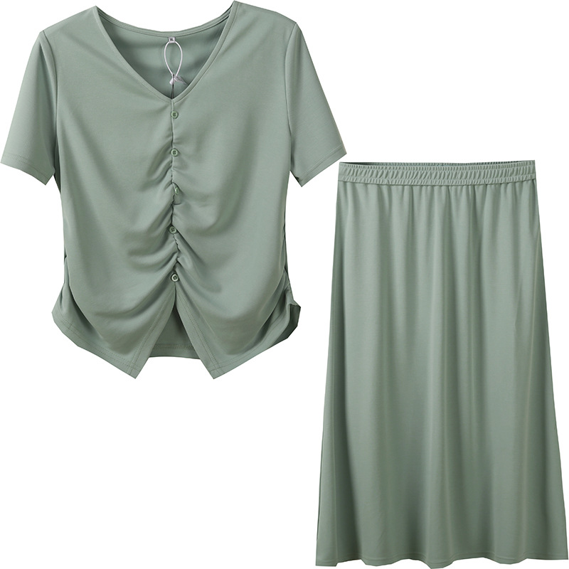  夏  XL-4XL 大きいサイズ 上下セット