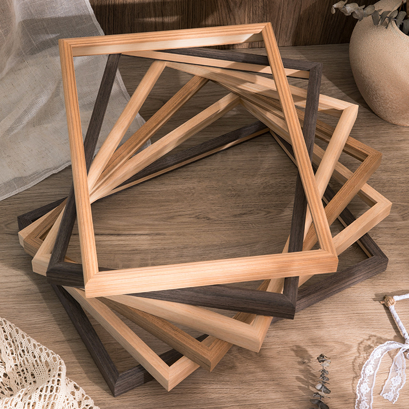 Digital Oil Painting Border Strip Outer Frame Mounted Vintage Solid Wood Advertising Frame poster frame Photo Frame Wall-Hanging Kt Board