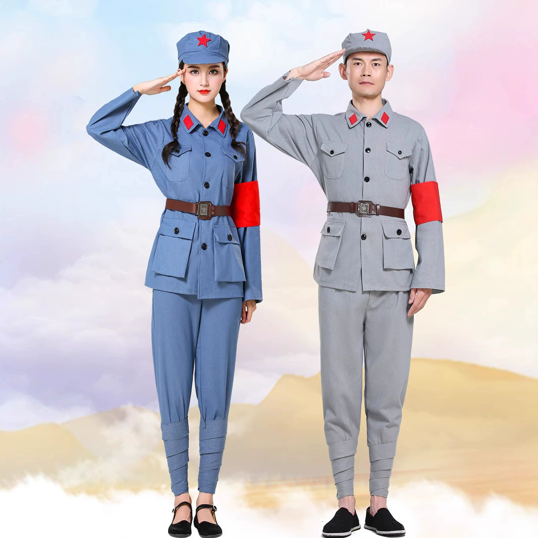 Костюм для взрослых Красной Армии Одежда 8-й Армии Длинного Марша Хор Костюм