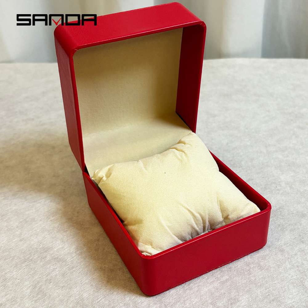 개별 가죽 상자 베개 모델 - 레드