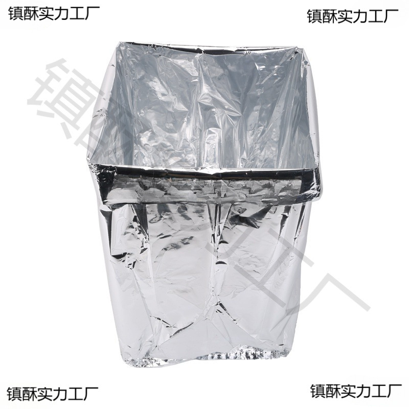 铝箔袋方形茶叶袋防潮密封内膜袋70斤装大号锡箔袋通用四边封内袋