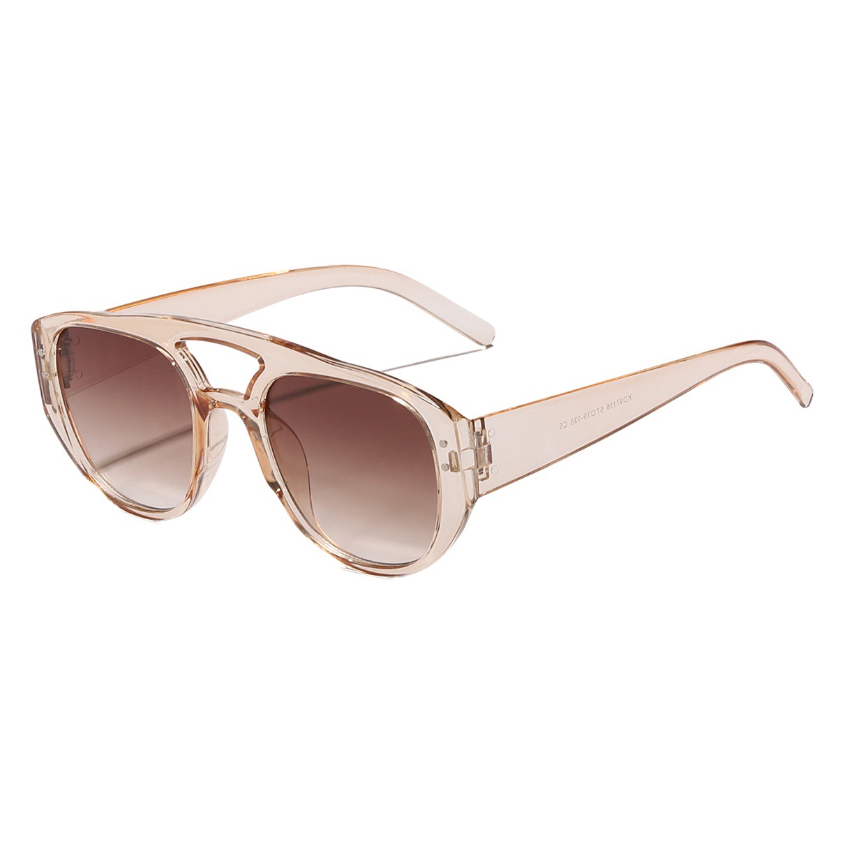 Nuevo marco grande doble haz de sol gafas de sol personalidad europea y americana mi uñas ins estilo transfronterizo gafas de sol moda femenina 97116