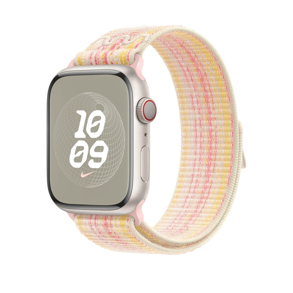 Н Rolex? нет: Apple, nylon woven watch strap with velcro