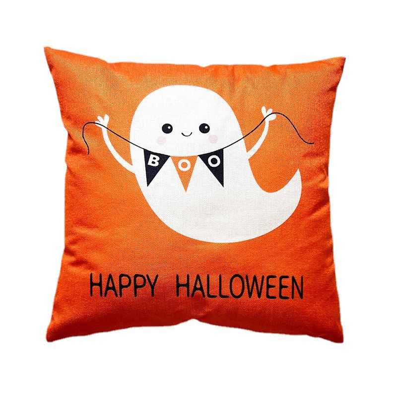 Cross-border exclusive Halloween ghost pattern printed pillowcase home sofa cushion cover_voghion.com