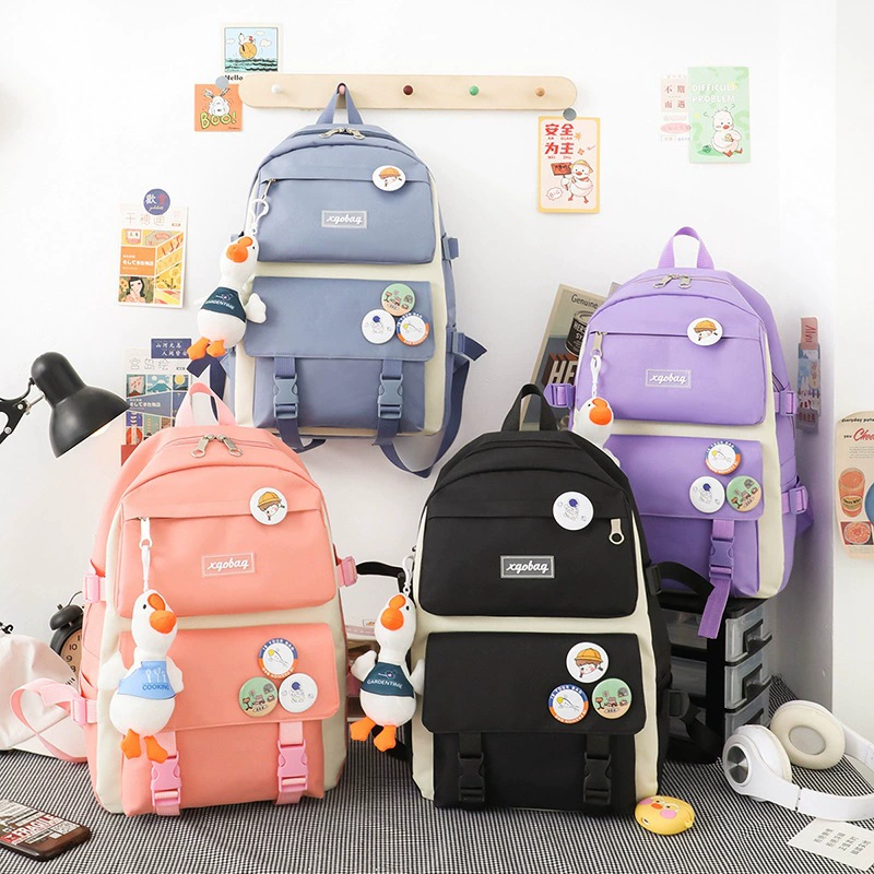 Set, school bag, shoulder bag, backpack, 4 piece set, for secondary school, for students, wholesale