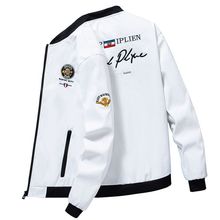 春秋季外套刺绣夹克新款韩版潮流男士飞行员夹克衫休闲薄款棒球服