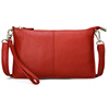 Fashionable thin leather shoulder bag, small clutch bag, cowhide, genuine leather