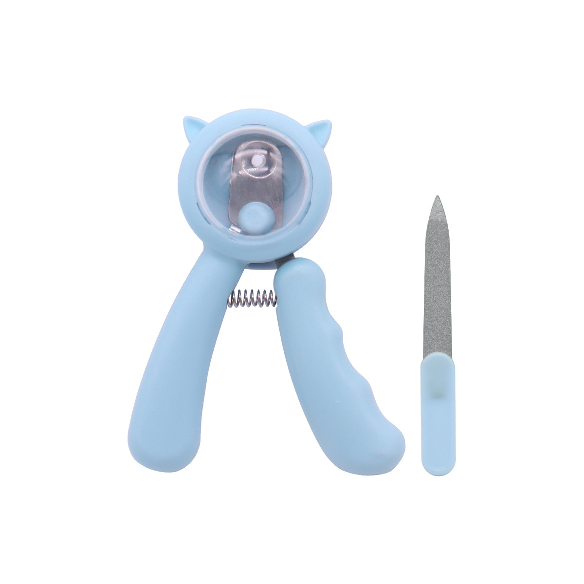 Cortaúñas para gatos, artefacto, cortaúñas para mascotas de doble orificio, cortaúñas para gatos, cortaúñas para gatos, no es necesario mirar la línea de sangre, pequeñas tijeras ciegas