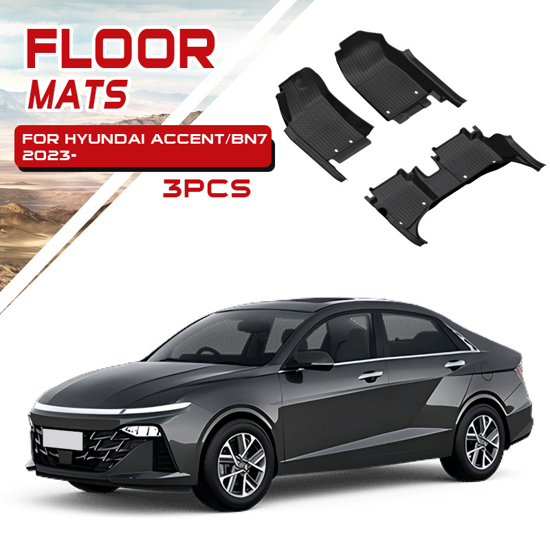 TXR es adecuado para almohadillas de piso Accent para modificar almohadillas de pie TPE especiales Hyundai accent 5D Floor mats
