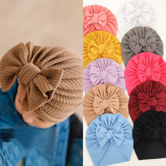 2024 new baby warm fetal hat European and American children's knotted bow hat baby hat Baby hat