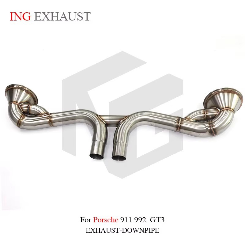 Suitable for Porsche 911 992 GT3 Straight-Through Exhaust Pipe Stainless Steel Exhaust Pipe