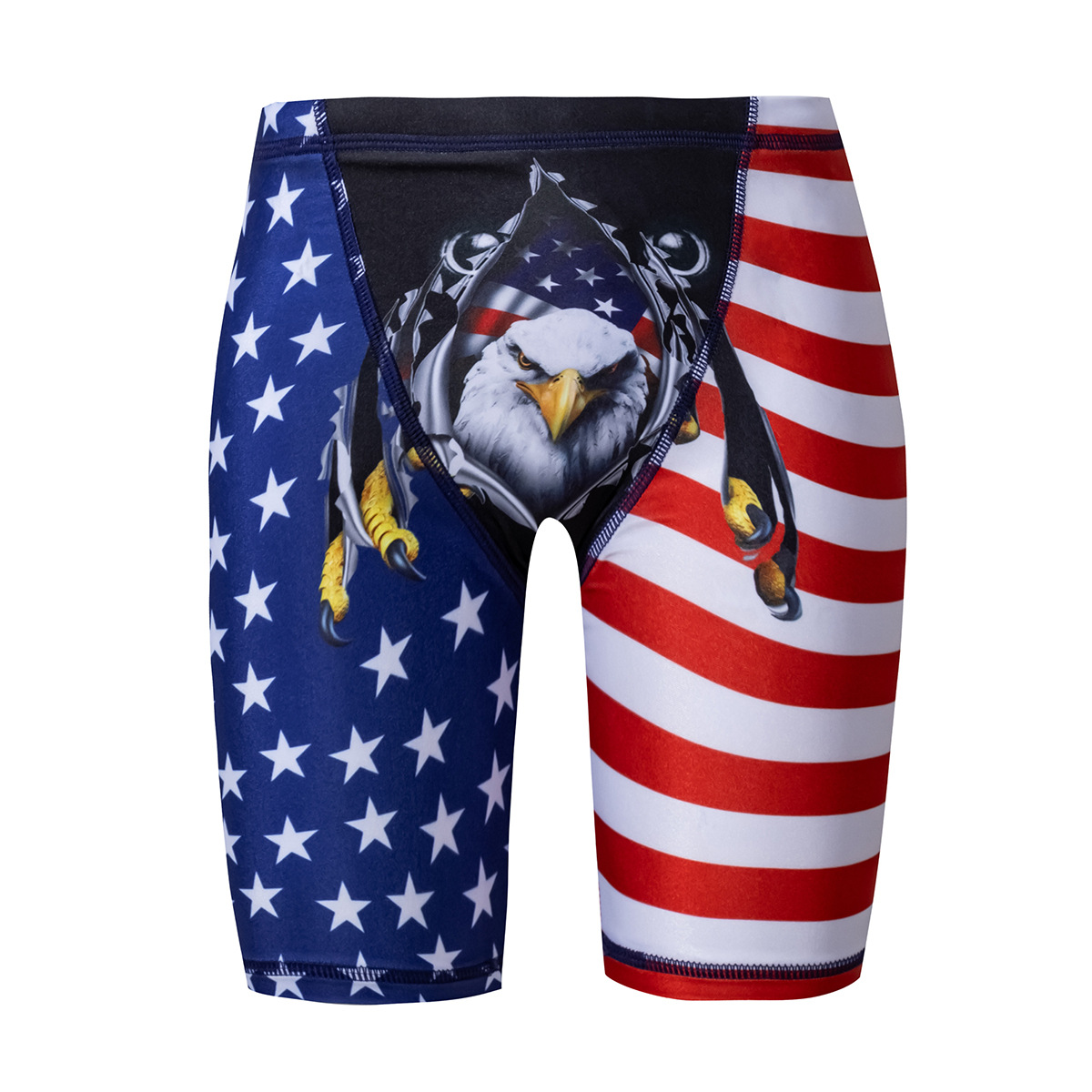 2025跨境新款儿童泳裤带泳帽男保守平角男童泳裤中大童温泉沙滩裤