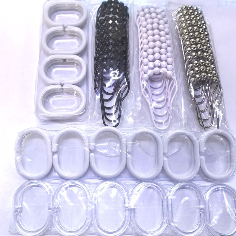 Shower Curtain Accessories Open C-Shaped Hanging Rings Stainless Steel Ball Rings Convenient Door Curtain Hanging Hooks Metal Rings in Stock Shower Curtain Accessories Open C-Shaped Hanging Rings Stainless Steel Ball Rings Convenient Door Curtain Hanging Hooks Metal Rings in Stock