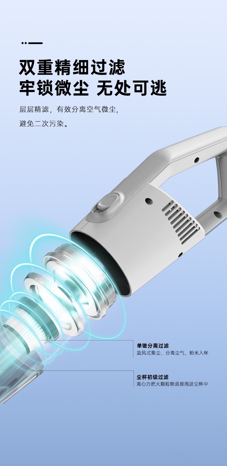 Wireless Vacuum Cleaner Large Suction Hand-held Suction and Towing Integrated Car Home Dual-purpose Dust Removal Machine Car Strong Dust Removal