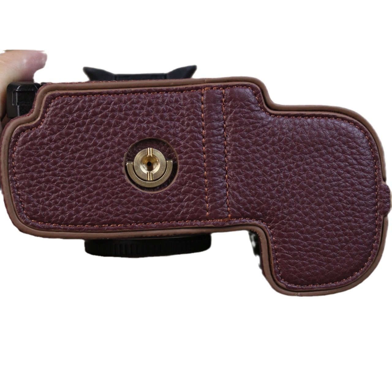 Compatible case, leather equipment bag, handheld camera bag, cowhide
