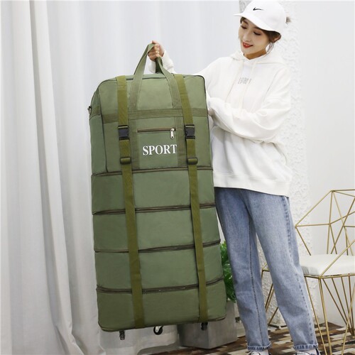 Large capacity 158 aviation checked bag folding universal wheel travel bag study abroad aircraft luggage bag moving bag