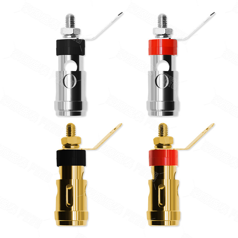 conector de resorte grande tipo prensado auto-bloqueo altavoz de sonido amplificador de potencia conector de terminal de señal toma