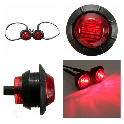 3-LED truck side light small round light 12V/24V gap light marking light signal light turn signal light warning light color light