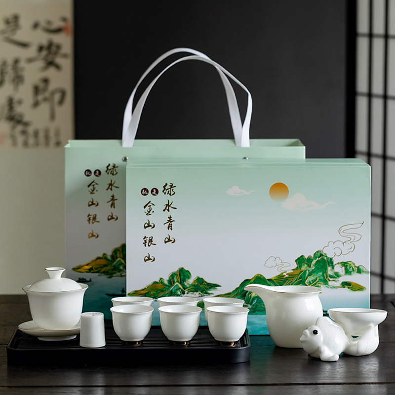 Suette 옥 열 머리 차 세트 조립 플레이트