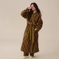 Новые коралловые вельветовые утолщенные красивые вельветовые мужские и женские ночные рубашки, удлиненные халаты, пижамы для пар, осень и зима