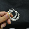 Fashionable earrings from pearl, universal ear clips, internet celebrity, light luxury style, no pierced ears