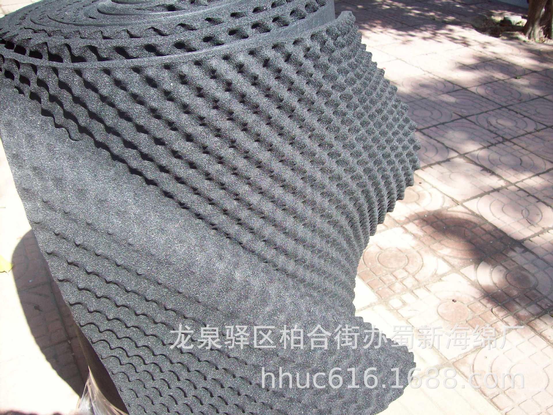 橡塑吸音海绵/背胶阻燃吸音绵/自粘防火消音海绵/鸡蛋窝吸音棉