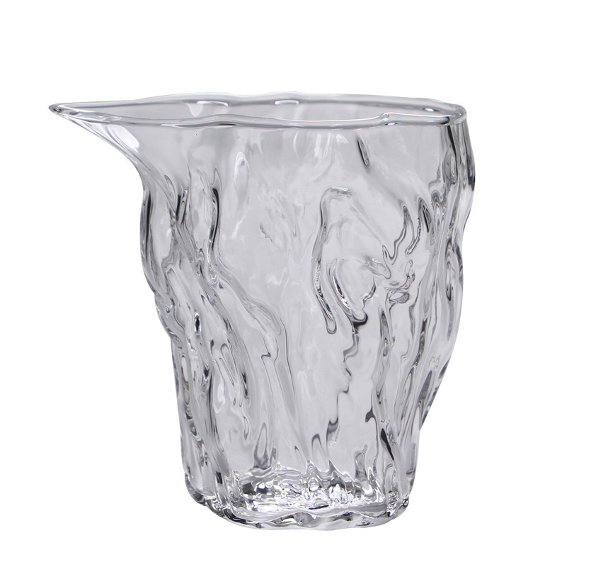 Patrón de martillo maestro Taza justa de vidrio engrosado resistente al calor creativo dispensador de té masculino transparente juego de té de Kung Fu accesorios envío gratuito