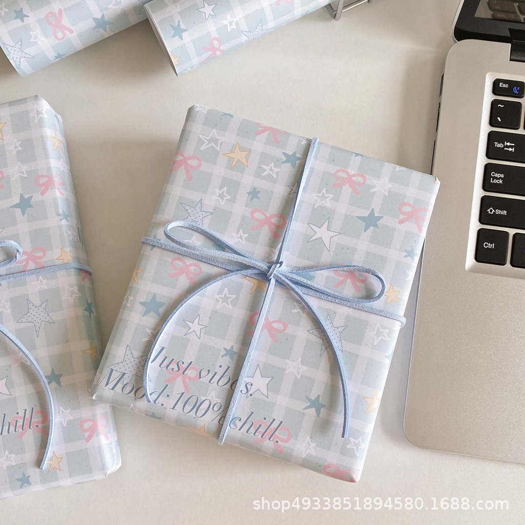 Nuevo papel de embalaje de tulipanes para gatos originales ins viento alto valor de gran tamaño para materiales de embalaje de regalos de vacaciones