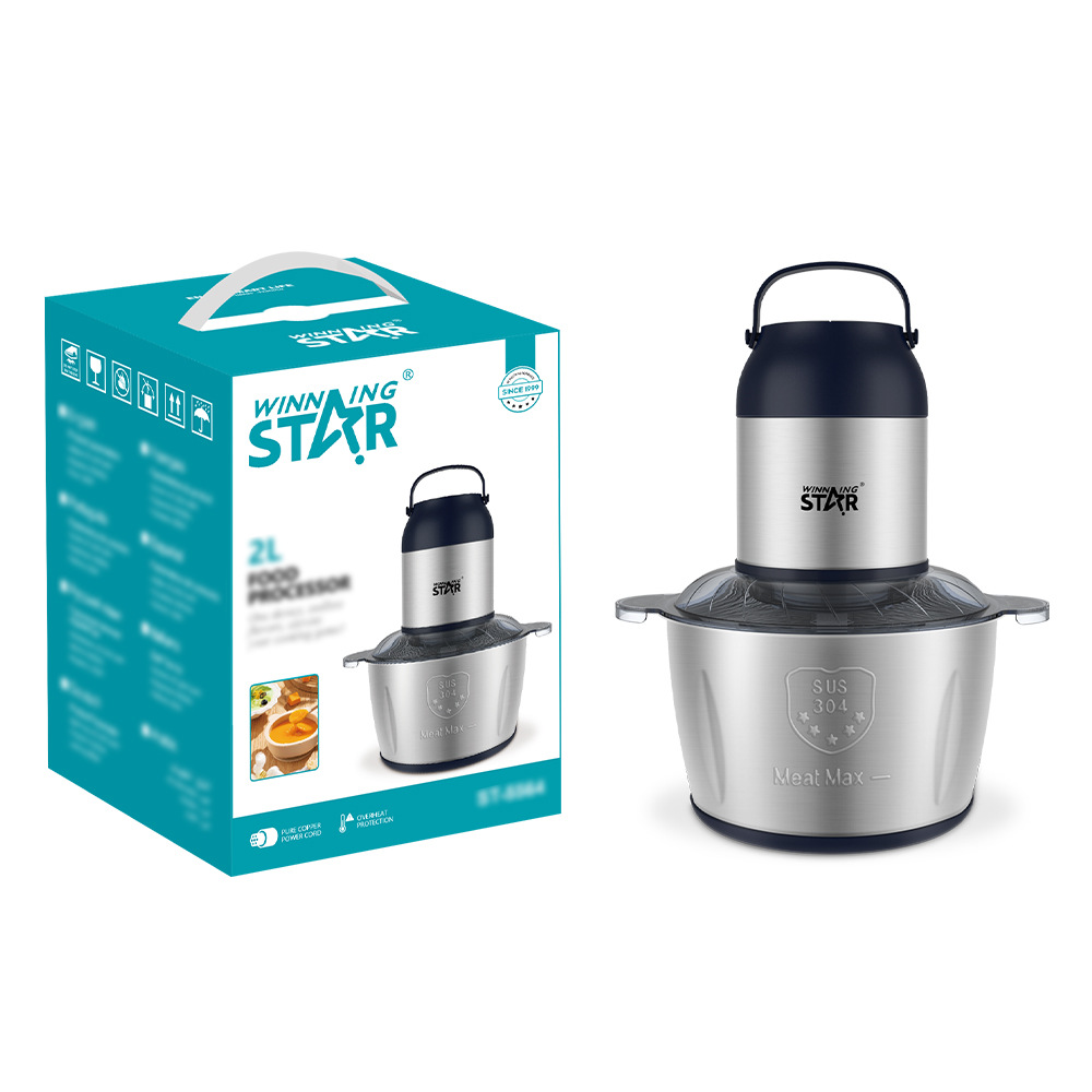 WinningStar comercio exterior spot cocina de cuatro cuchillas trituradoras eléctricas mezcladoras de carne picada multifunción máquina de cocción