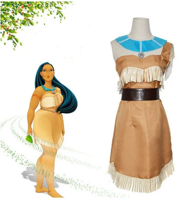 Покахонтас Косплей Костюм индийской принцессы Покахонтас в наличии